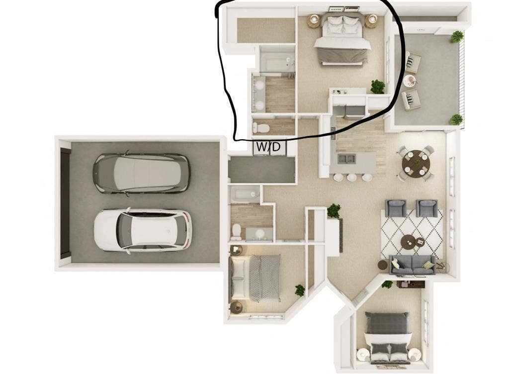 Master Bedroom for lease takeover