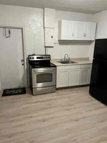 One bedroom and bathroom apartment