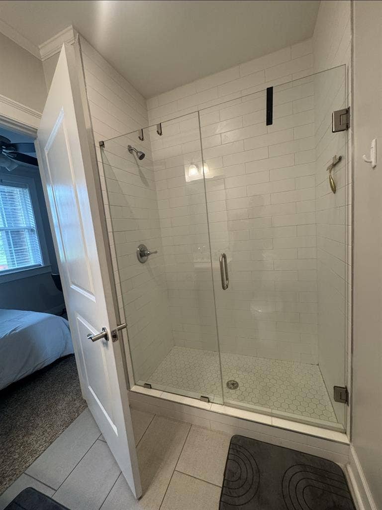 Lower level private entrance.