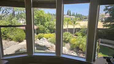 Room overlooking pool w/ home gym!