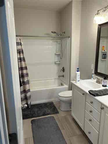 1 private bedroom, shared bath