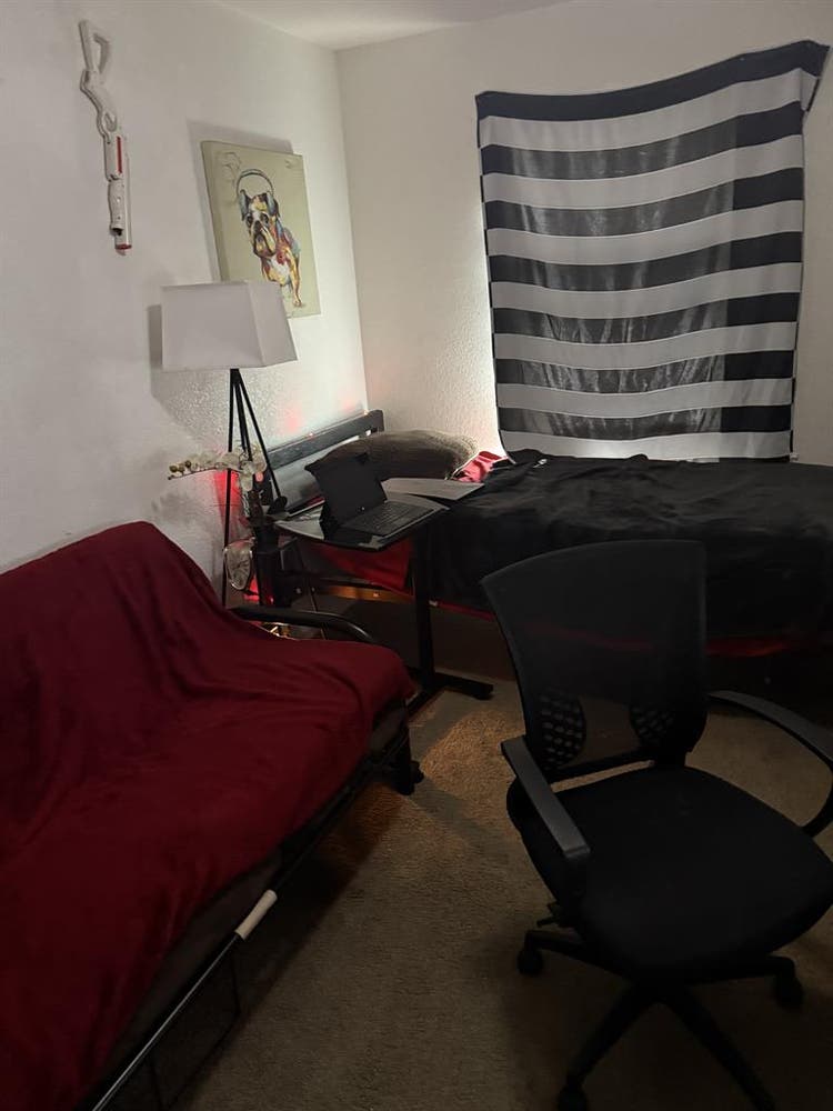 Furnished Room w futon /desk+chair