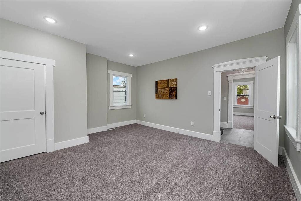 Spacious bedroom in a shared house