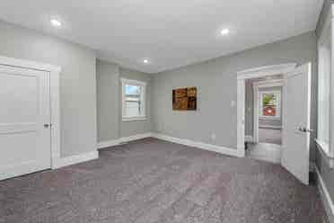 Spacious bedroom in a shared house