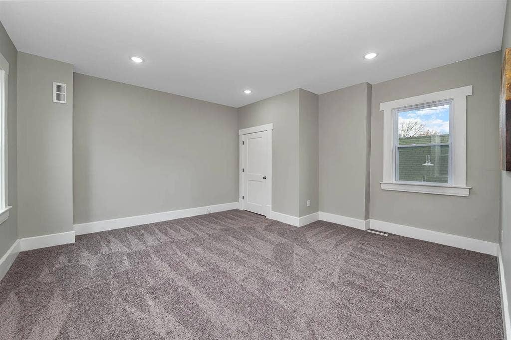 Spacious bedroom in a shared house
