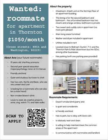 Friendly Roommate Wanted!