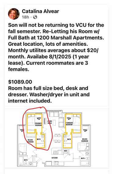 Bedroom with private full bath