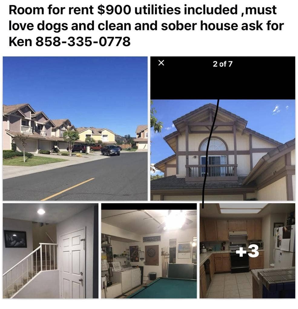 Room for rent $ a month