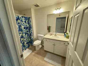 Private room, top floor corner unit