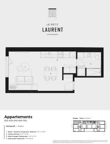 Studio Centre-ville Montréal