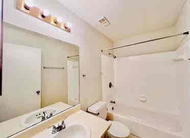 Private bedroom with bathroom