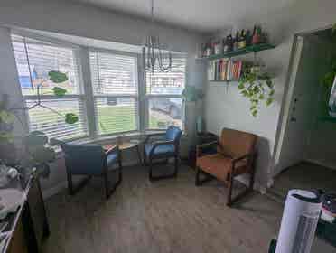 2 rooms in house w/ bathroom