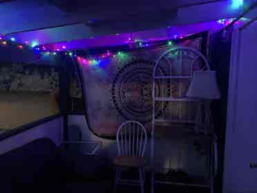 furnished bedroom, shared apartment