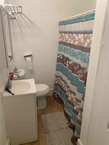 furnished bedroom, shared apartment