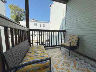 Available now. Furnished room b