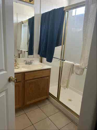 Big roomy ensuite w/walk-in closet