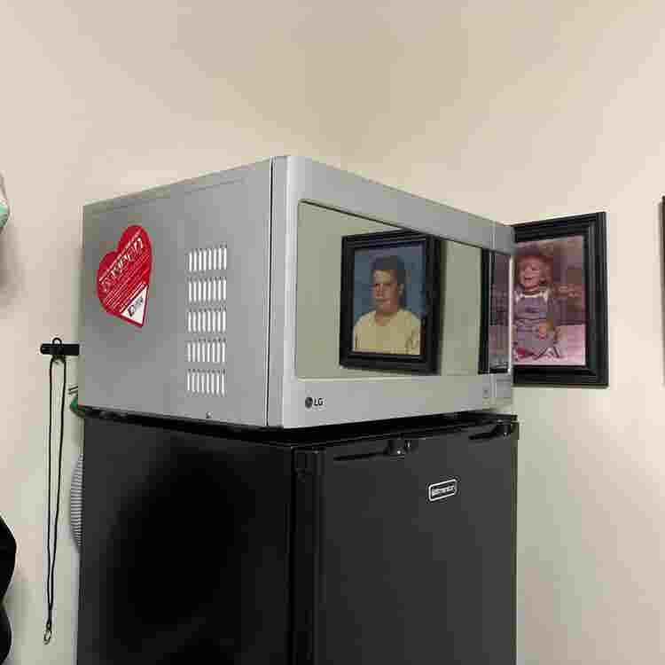 utilities, fridge, and microwave!