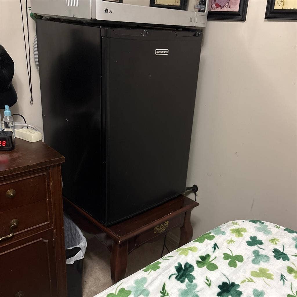 utilities, fridge, and microwave!