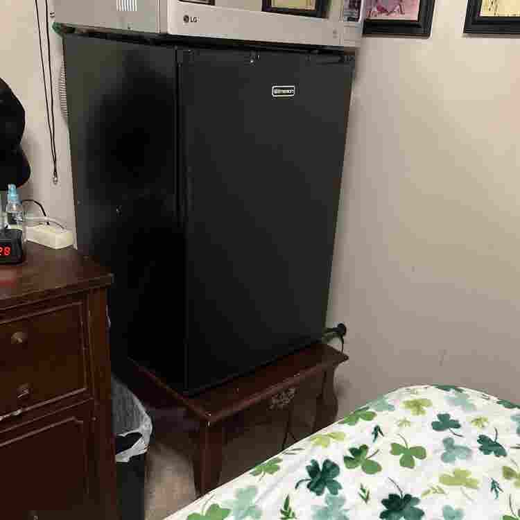 utilities, fridge, and microwave!