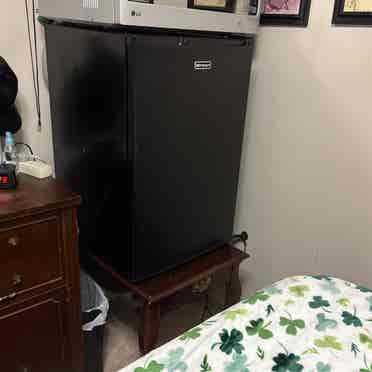 utilities, fridge, and microwave!