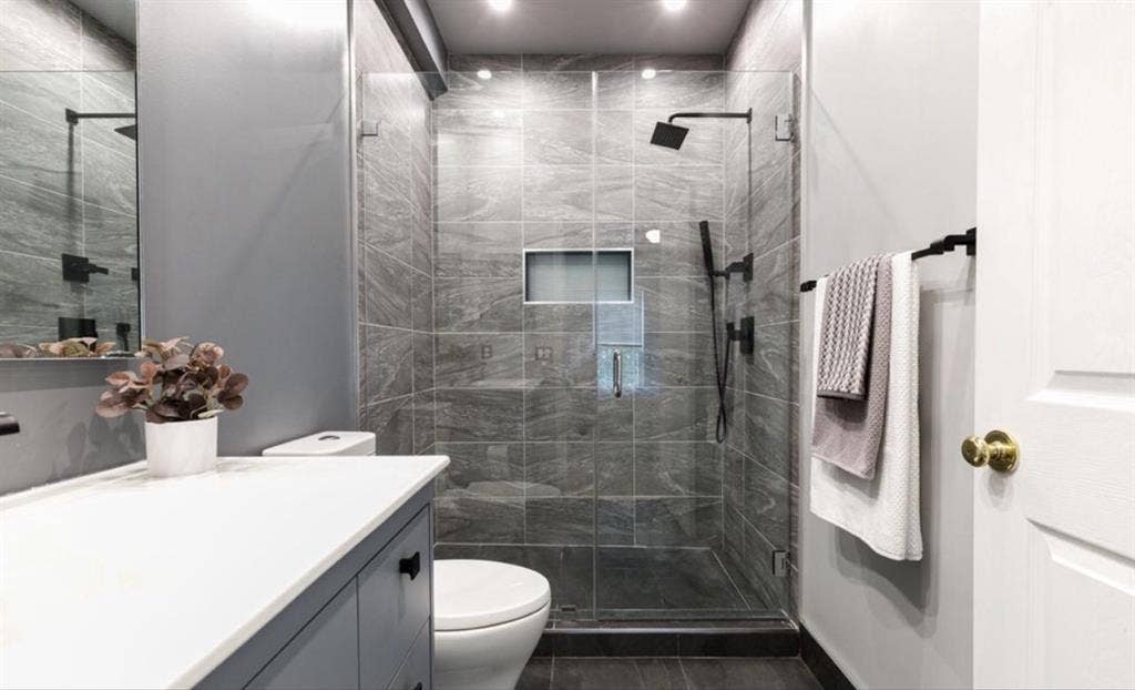 Master bedroom with attached bath