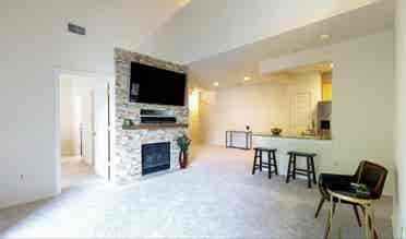 Master bedroom with attached bath