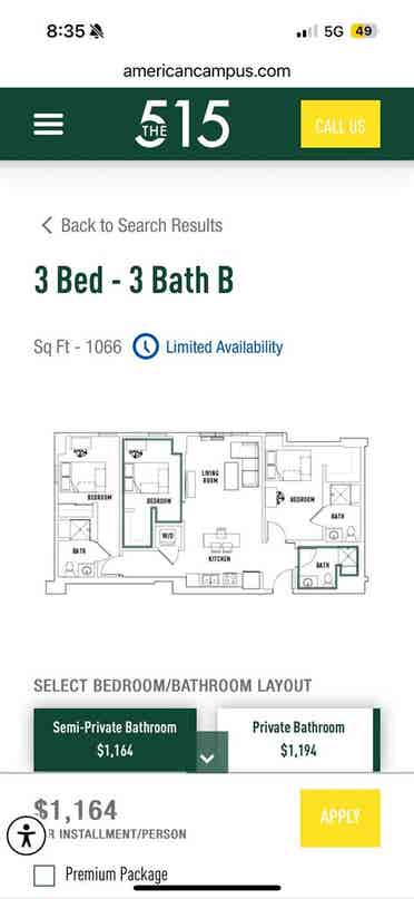 bath apartment