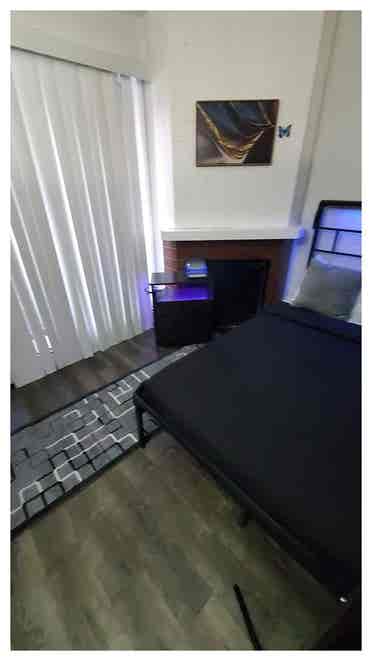 Private sectioned off living room