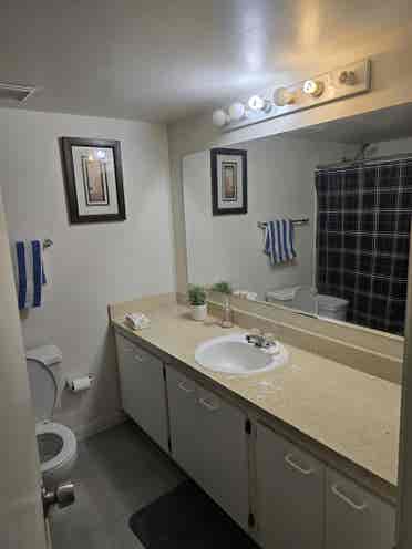Affordable spacious bed&bath avail