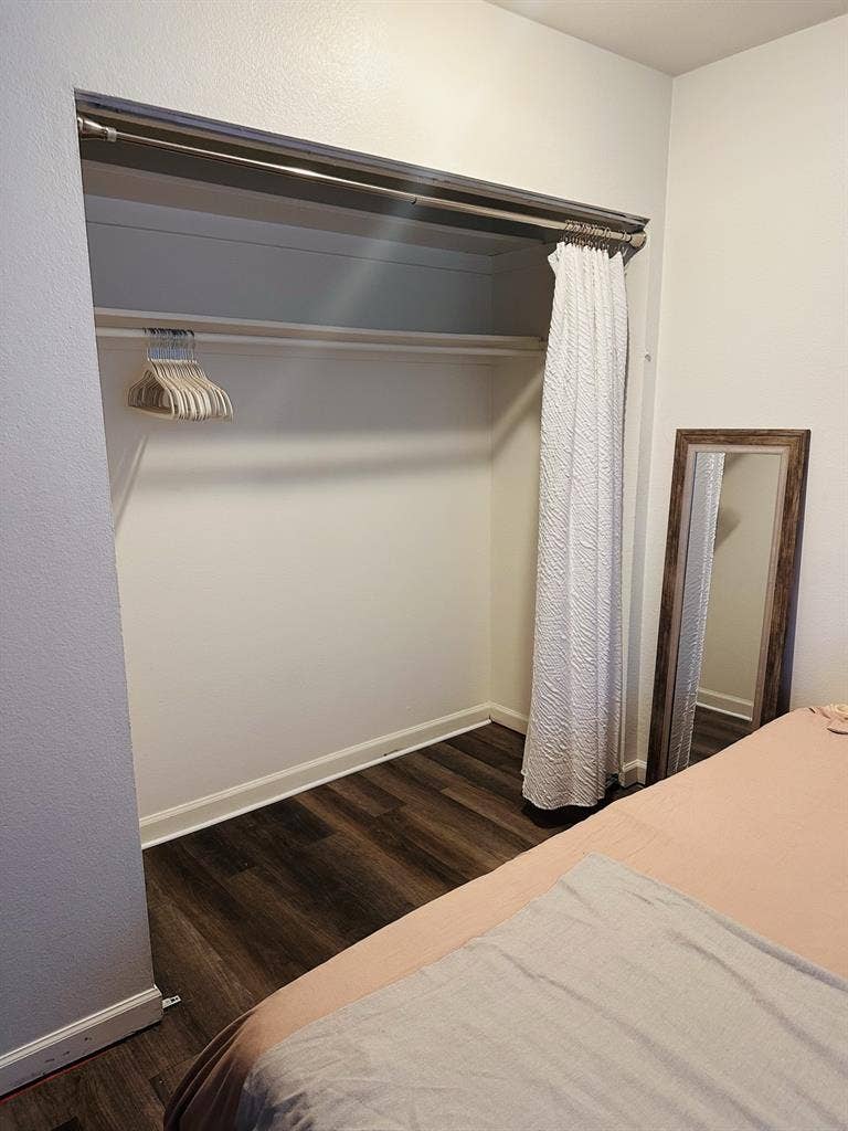 Furnished bedroom in cozy condo