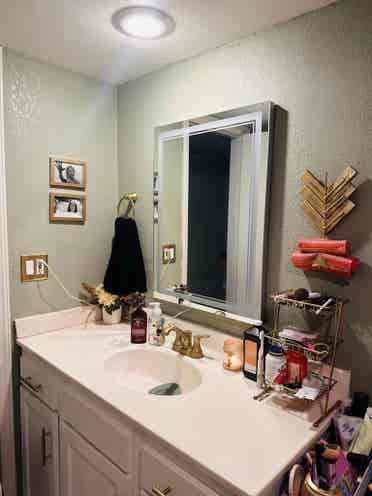 Furnished bedroom in cozy condo