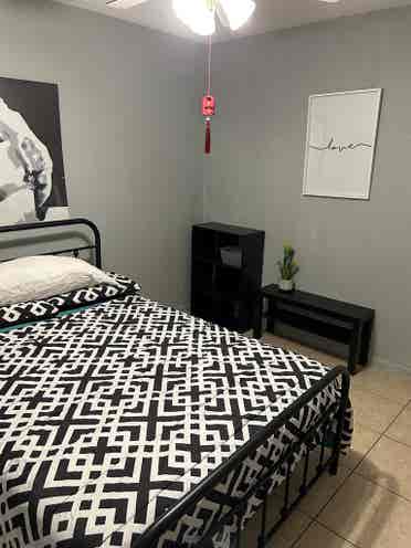 Private room for rent available Now