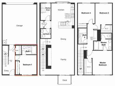 Nr S Hayward BART -Private Bed Bath