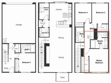 Nr S Hayward BART -MASTER Bed Bath