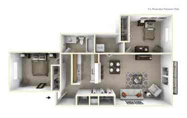 1 private
 bedroom available