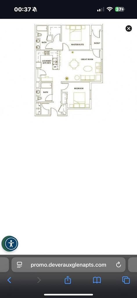 Master bedroom with bathroom inside