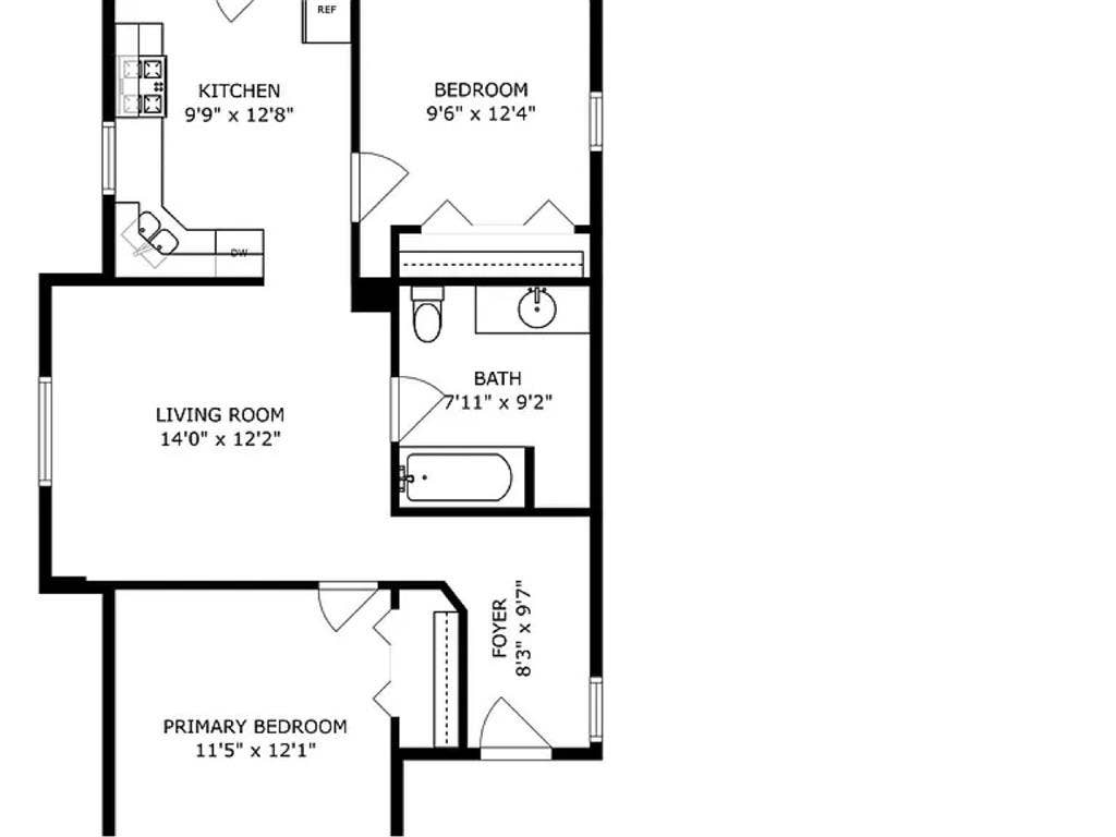 Bedroom available in 2 bedroom unit