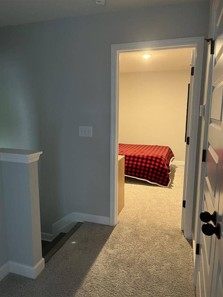 1 bed & private bath. Furnished.