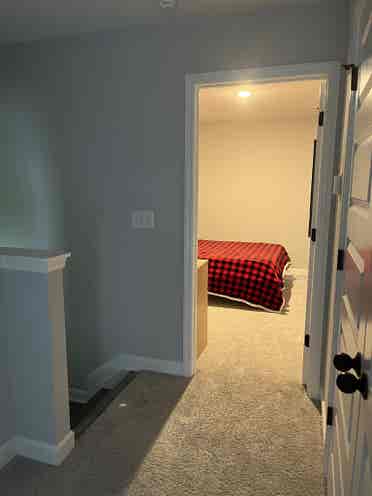 1 bed & private bath. Furnished.