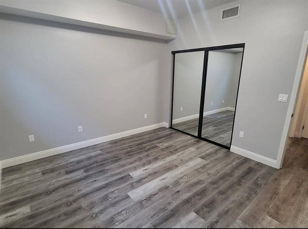 Open bedroom in Sherman Oaks Apt