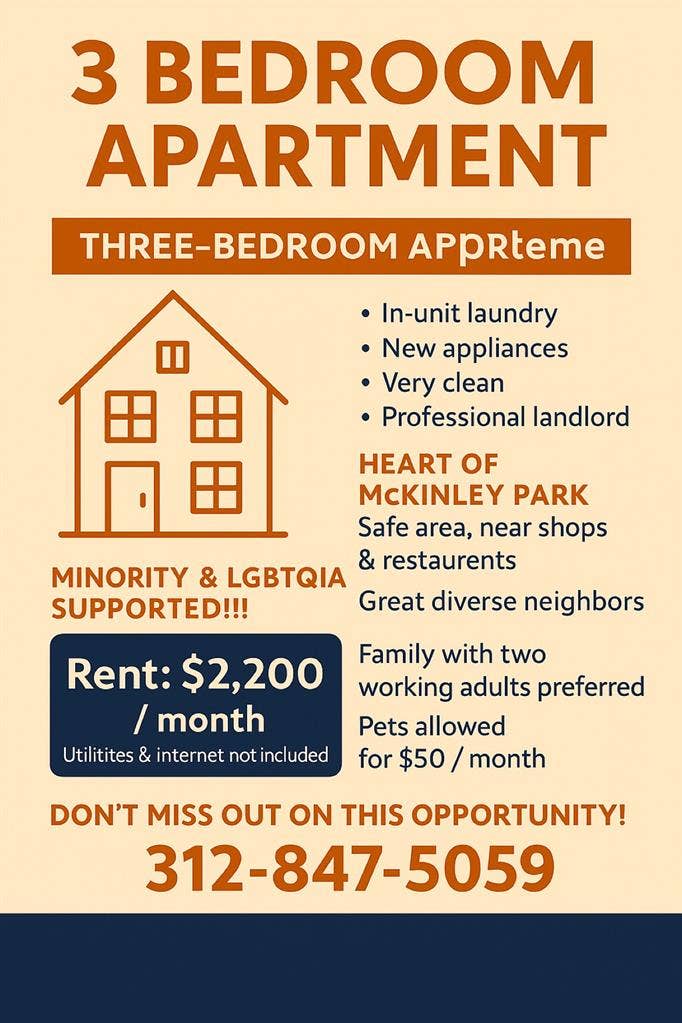 🏡 Spacious 3-Bedroom Family APT!
