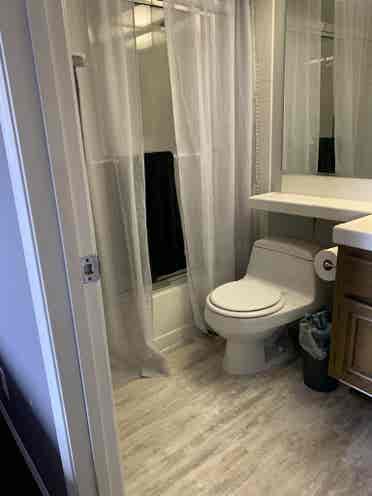 Furn. Bed priv bath in my condo