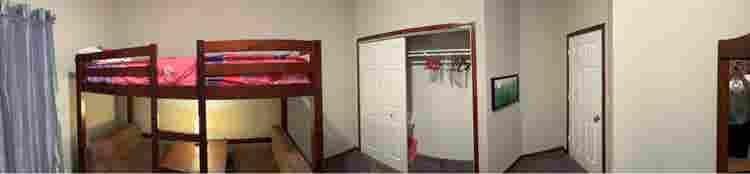 Roomy Quiet room with large closet
