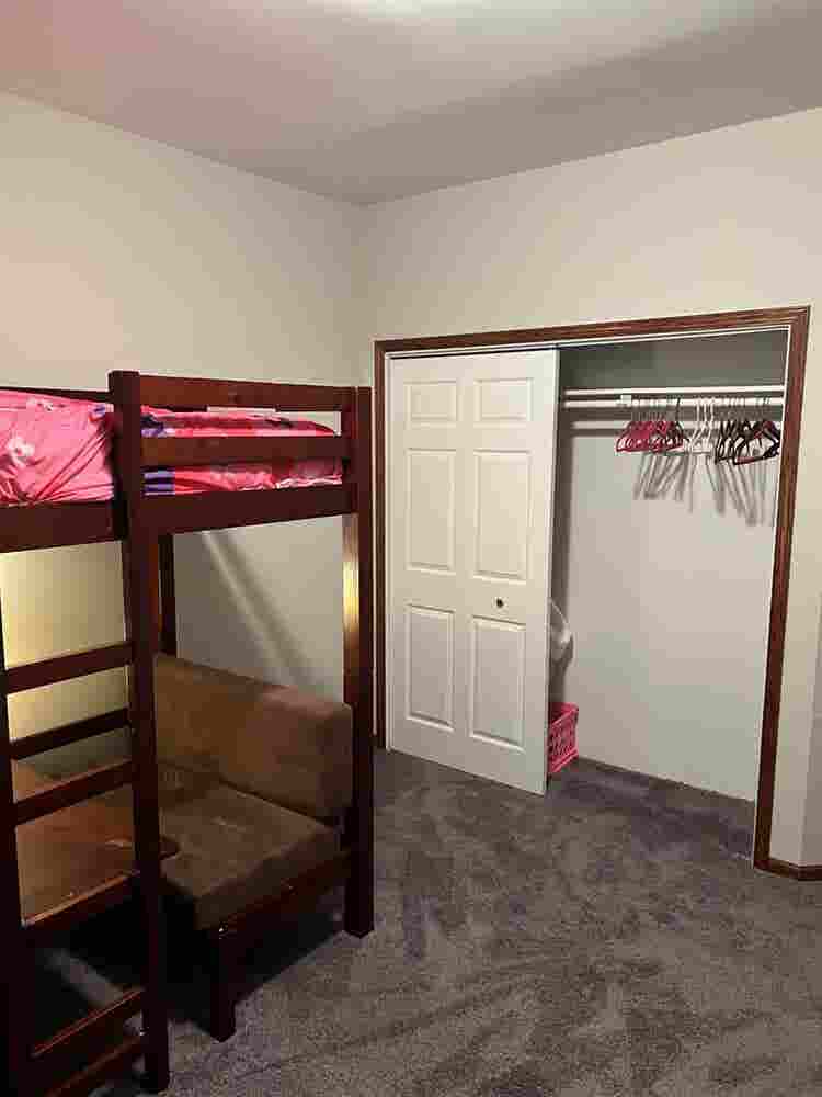 Roomy Quiet room with large closet