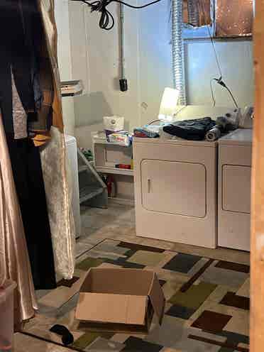 unfinished open basement