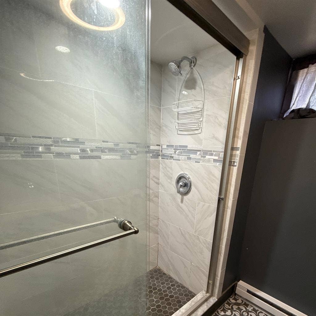 Downstairs room w/ private bathroom