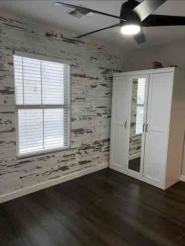 Available furnished bedroom