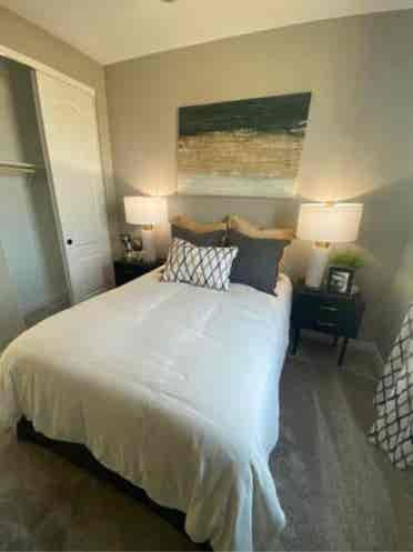 Available furnished bedroom
