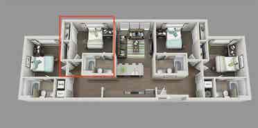 1 Bedroom / 1 Bathroom