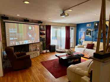 Home w/ Projector & Surround Sound